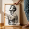 Contemporary Man Figure Art Print Modern Decor