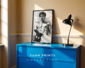 Minimal Male Figure Art Print Modern Decor