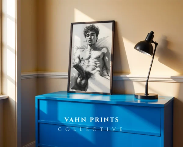 Minimal Male Figure Art Print Modern Decor