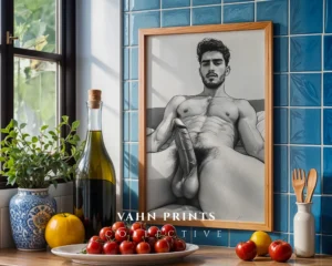 Abstract Male Expression Digital Wall Art