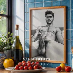 Abstract Male Expression Digital Wall Art