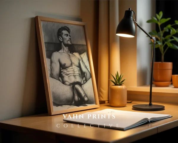 Modern Man Drawing Printable Wall Decor