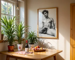 Abstract Gentleman Portrait Modern Wall Art