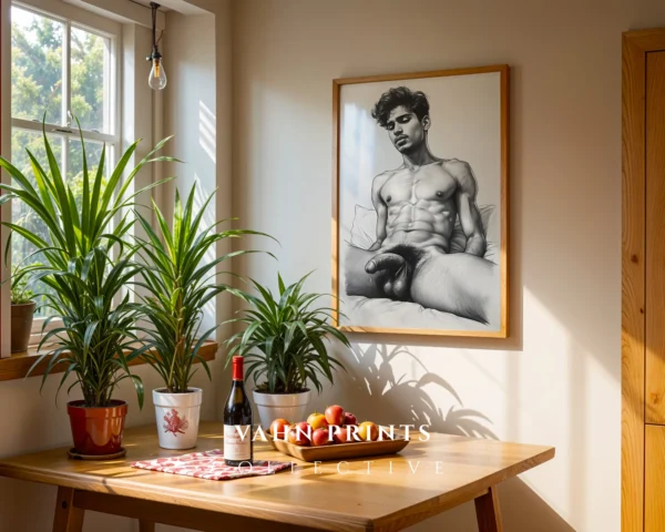 Abstract Gentleman Portrait Modern Wall Art