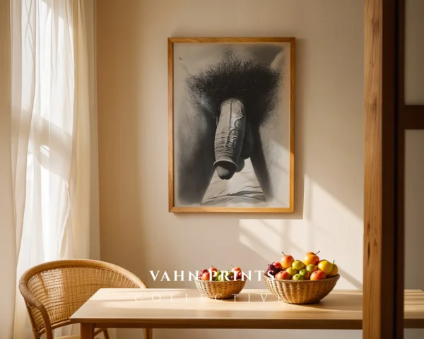 Contemporary Man Drawing Digital Wall Art