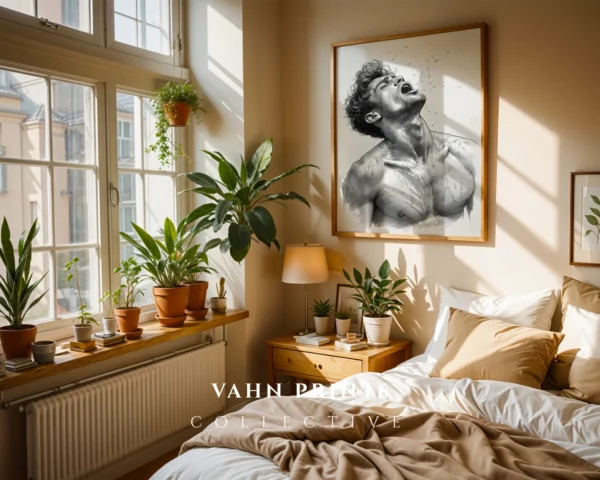 V420c_m1 Modern Line Sketch Male Portrait Printable