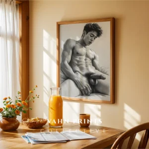Minimalist Gentleman Drawing Wall Decor