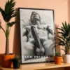 Modern Masculine Drawing Wall Art Print