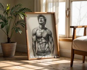 Black Ink Gentleman Portrait Printable