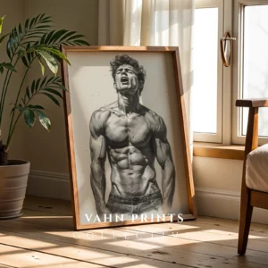 Black Ink Gentleman Portrait Printable