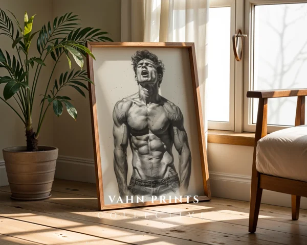 Black Ink Gentleman Portrait Printable