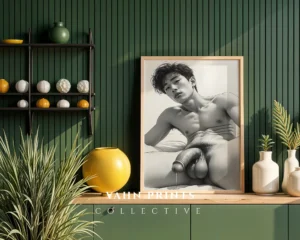 Modern Gentleman Line Art Digital Print