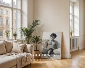 Abstract Male Figure Line Art Wall Decor