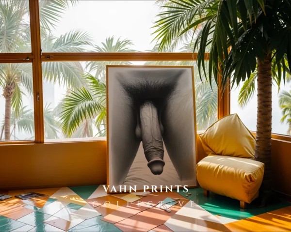 Stylized Man Drawing Contemporary Wall Art