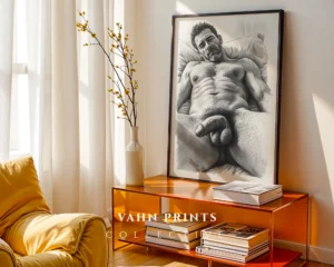 Minimal Clean Gentleman Portrait Printable