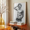 Classic Male Face Sketch Digital Wall Art