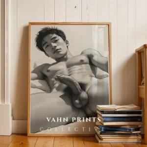 Modern Artistic Male Figure Digital Print