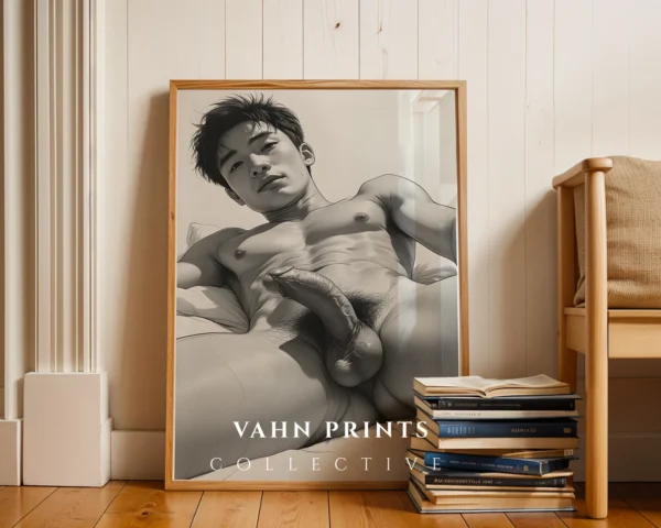 Modern Artistic Male Figure Digital Print