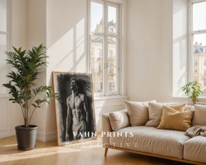 Minimal Modern Gentleman Drawing Printable