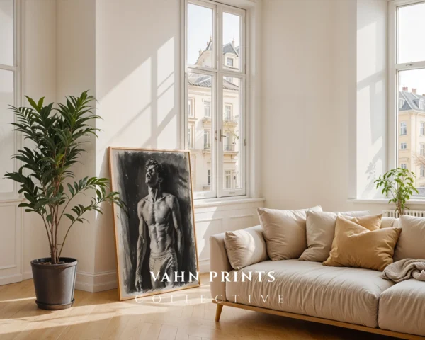 Minimal Modern Gentleman Drawing Printable