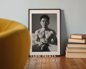 Modern Man Portrait Illustration Wall Art