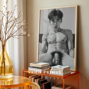 Abstract Man Body Illustration Contemporary Wall Decor