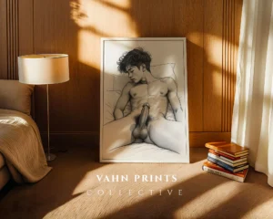 Contemporary Man Torso Art Print Digital Wall Art