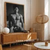 Stylized Male Body Illustration Modern Decor