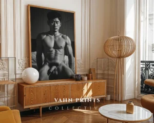 Stylized Male Body Illustration Modern Decor