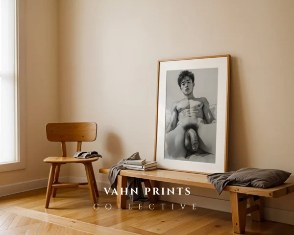 Artistic Man Figure Body Digital Print Wall Art