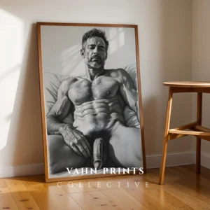 Abstract Male Anatomy Art Print Digital Download