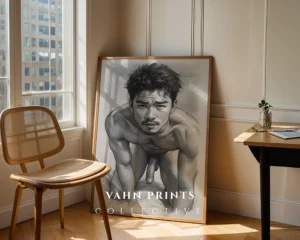 Modern Man Figure Study Digital Art Print