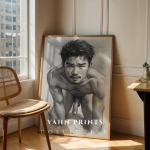 Modern Man Figure Study Digital Art Print
