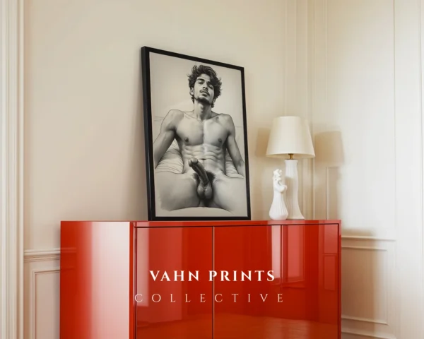 Abstract Male Figure Body Art Print Modern