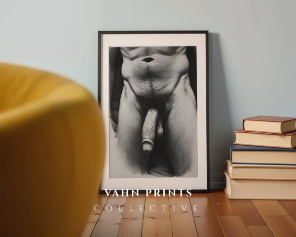 Minimalist Masculine Figure Art Print Download