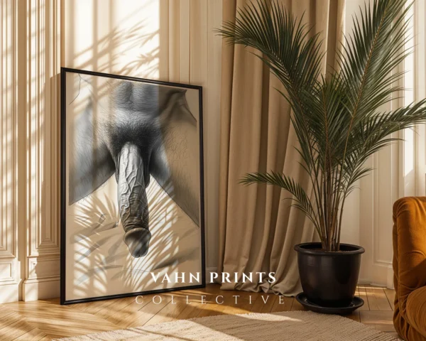 Classic Man Body Study Illustration Art Print