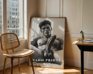 Modern Artistic Male Body Sketch Digital