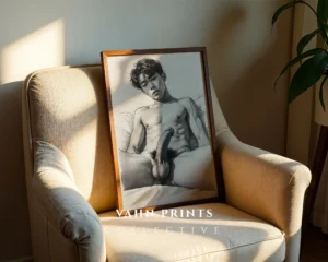 Abstract Man Figure Silhouette Body Print