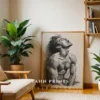 Classic Male Body Drawing Digital Wall Decor