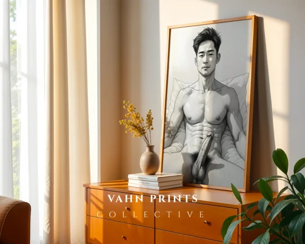 Fine Art Man Figure Study Printable Wall Art