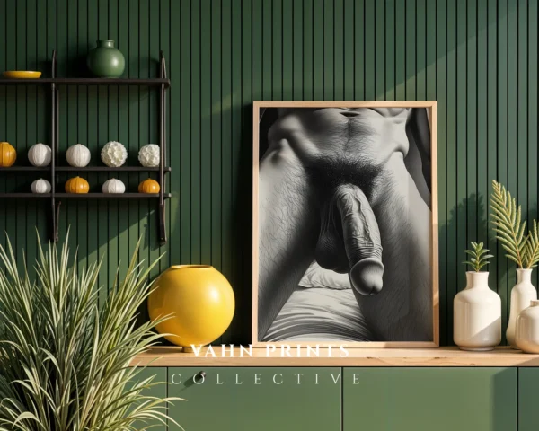 Contemporary Masculine Body Illustration Wall Decor