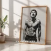 Modern Man Figure Pose Digital Art Print