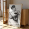 Stylized Man Body Line Art Printable