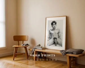 Modern Artistic Masculine Form Digital Decor