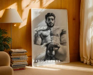 Abstract Male Body Movement Wall Art