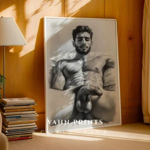 Abstract Male Body Movement Wall Art