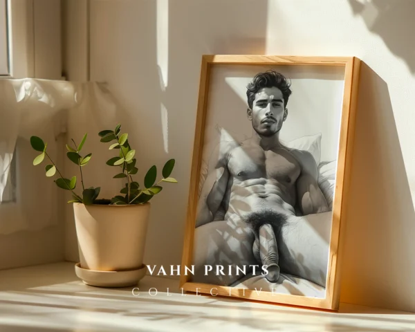 Modern Artistic Man Form Sketch Digital