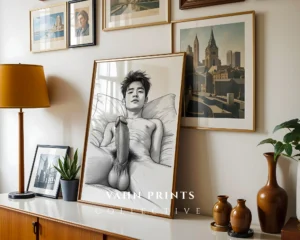 Minimalist Male Anatomy Art Print Wall Decor