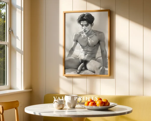 Contemporary Masculine Form Art Print Wall Art