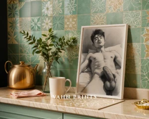 Modern Man Body Silhouette Illustration Digital